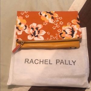 Rachel Pally Orange & Yellow Floral Clutch Purse with Dust Cover 🧡 💛